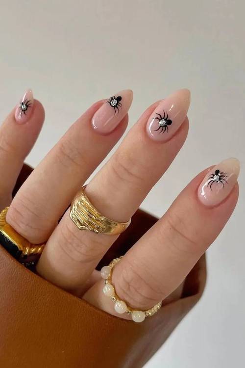 easy Halloween nails for beginners