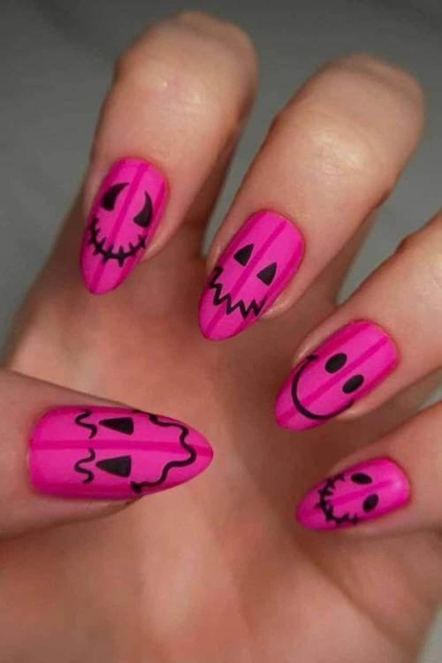 easy Halloween nails for beginners