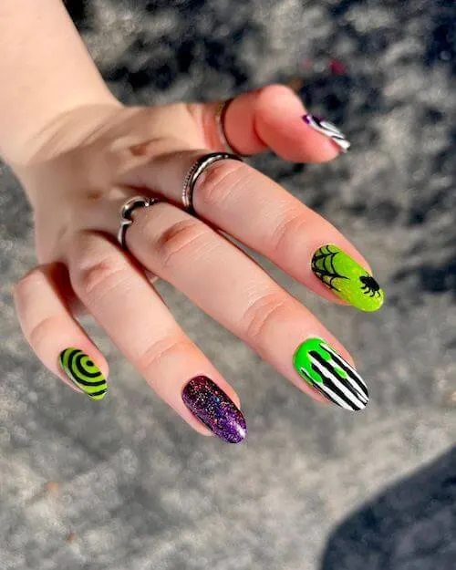 easy halloween nails for beginners