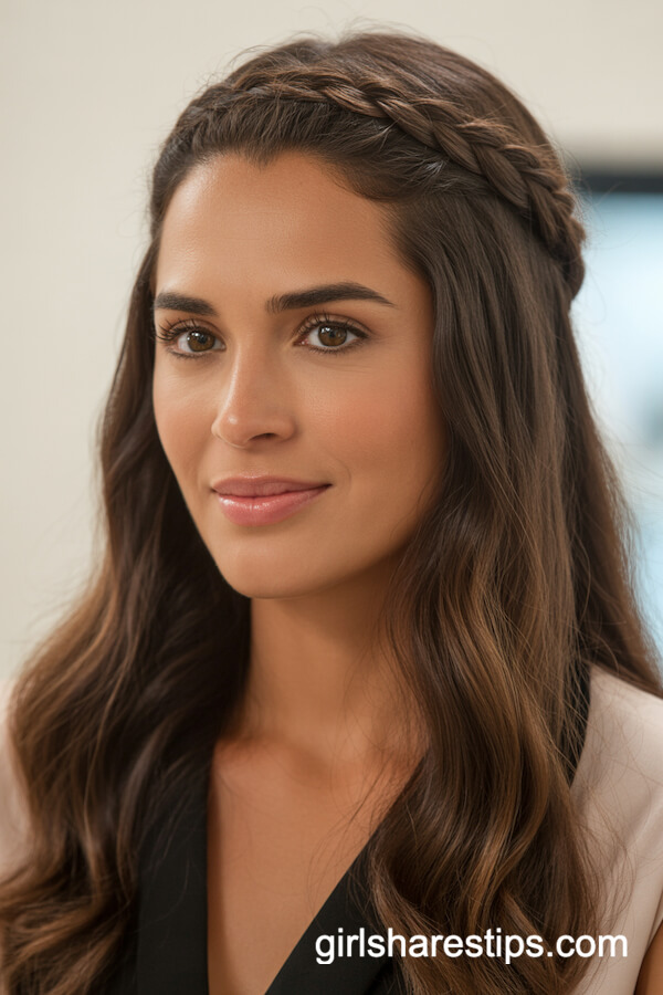 Headband Braid Hairstyle