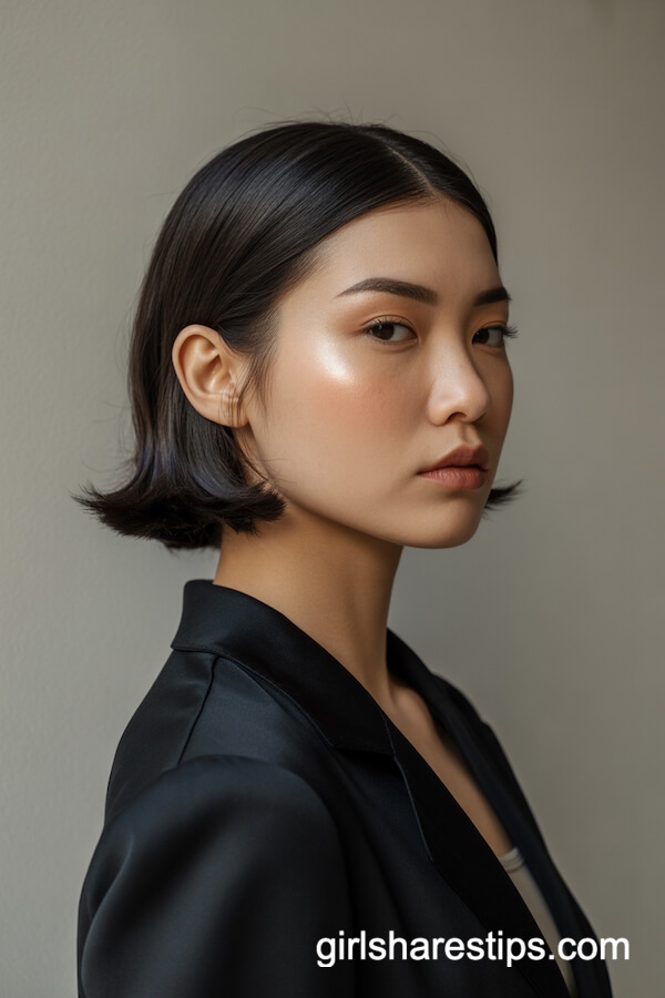Simple Low Roll Hairstyle