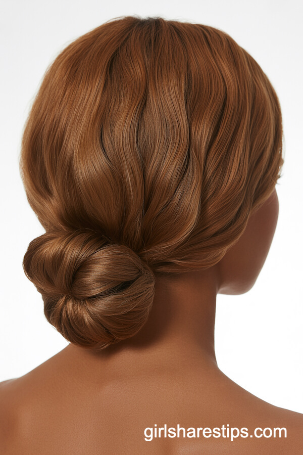 Elegant Low Twisted Chignon