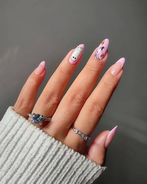 elegant Halloween nail designs