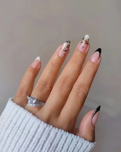 elegant Halloween nail designs