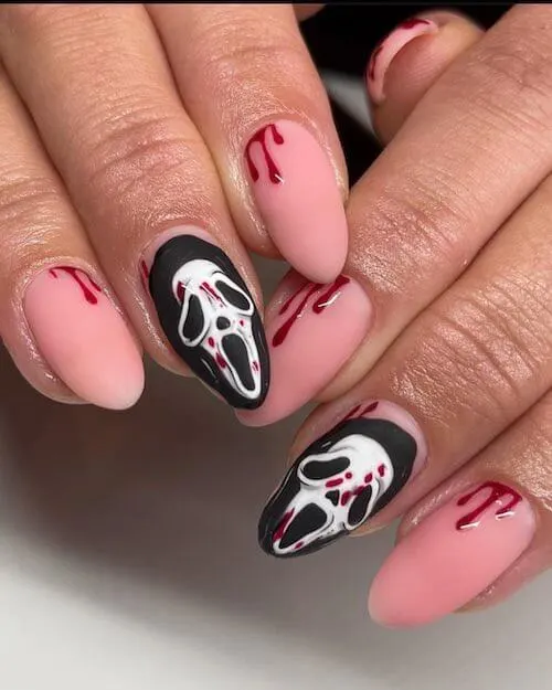 elegant Halloween nail designs