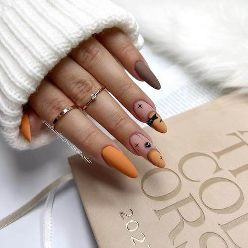 elegant Halloween nail designs