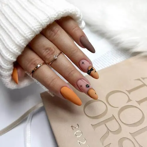 elegant Halloween nail designs