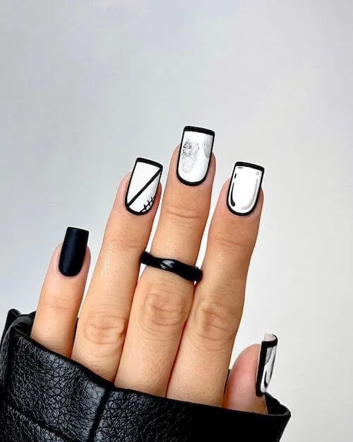 elegant Halloween nail designs