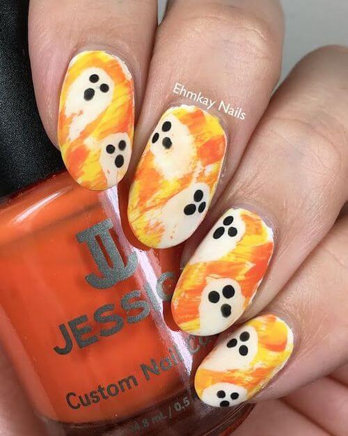 elegant Halloween nail designs