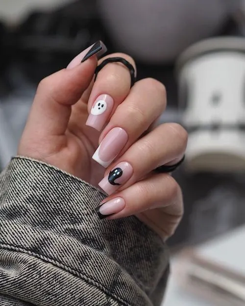 elegant Halloween nail designs