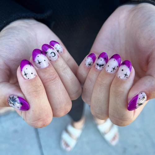 elegant Halloween nail designs