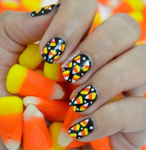 elegant Halloween nail designs