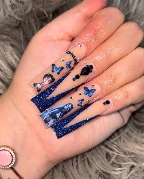 elegant Halloween nail designs