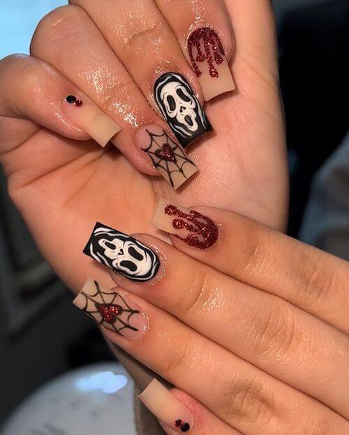 elegant Halloween nail designs