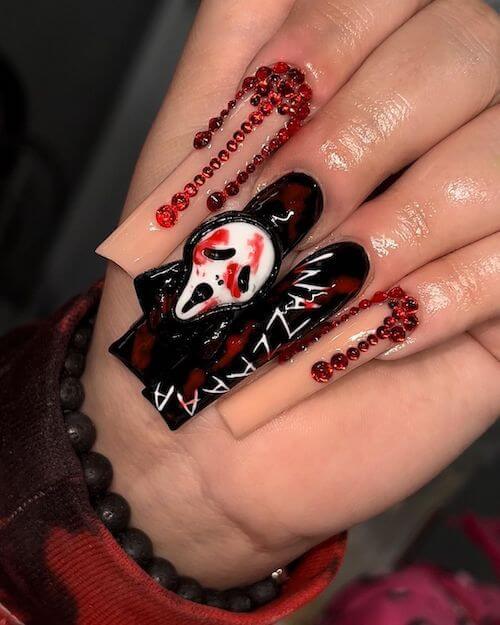 elegant Halloween nail designs