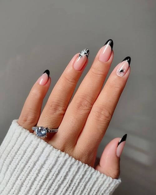 elegant Halloween nail designs