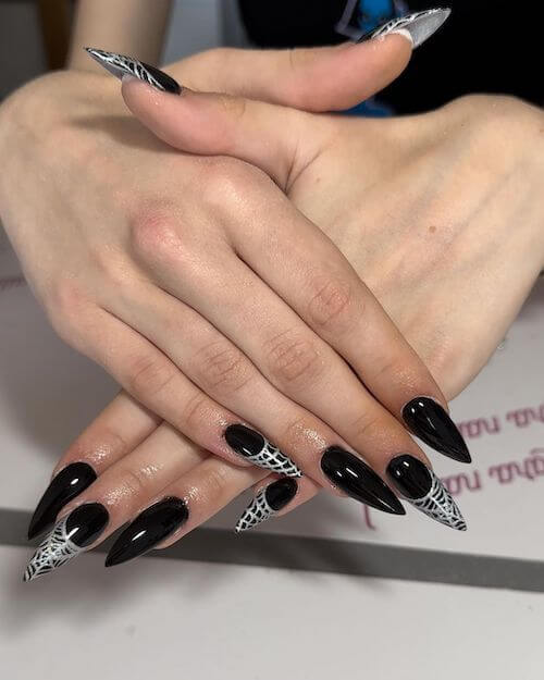 elegant Halloween nail designs