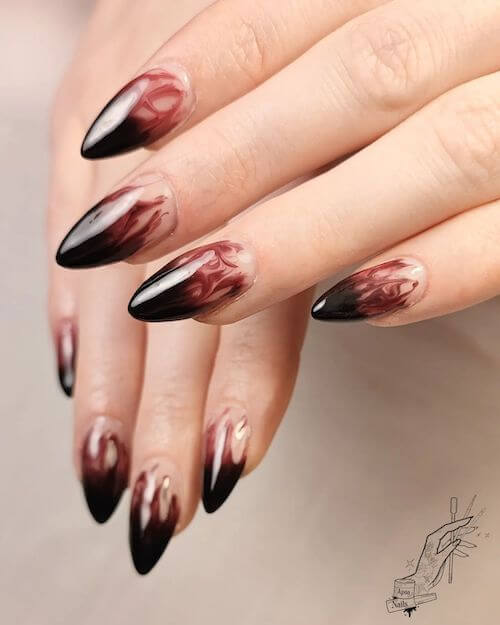 elegant Halloween nail designs