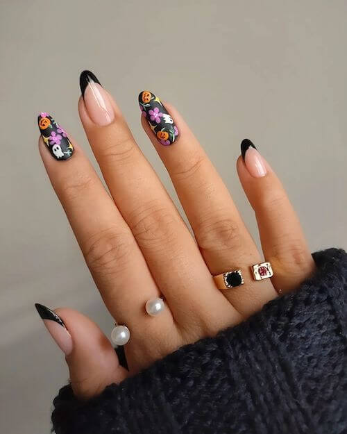 elegant Halloween nail designs