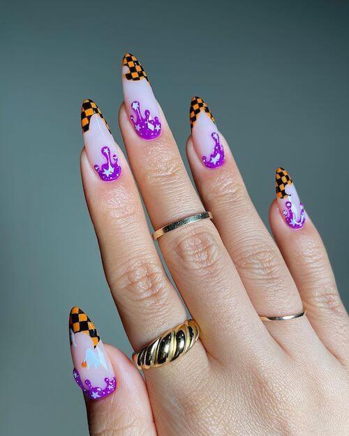 elegant Halloween nail designs