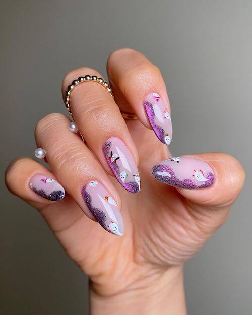 elegant Halloween nail designs