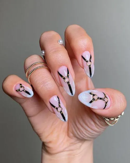 elegant Halloween nail designs