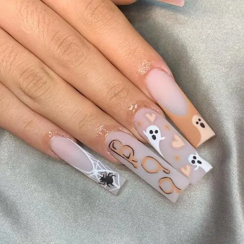 elegant Halloween nail designs