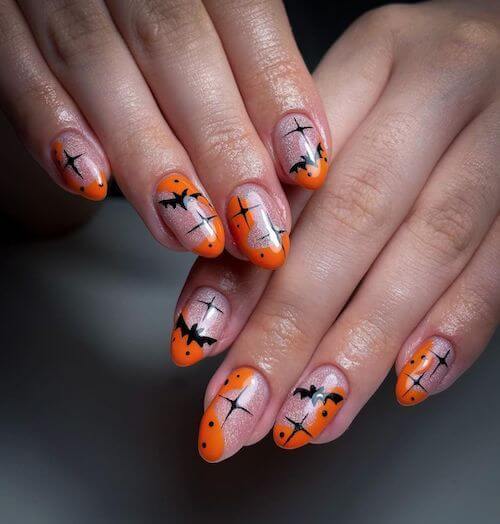 elegant Halloween nail designs