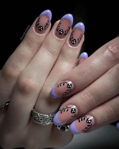 elegant Halloween nail designs