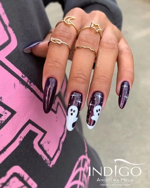 elegant Halloween nail designs