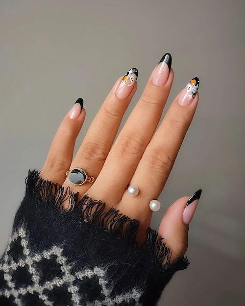 elegant Halloween nail designs