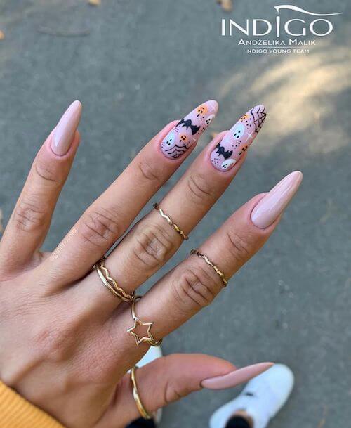 elegant Halloween nail designs