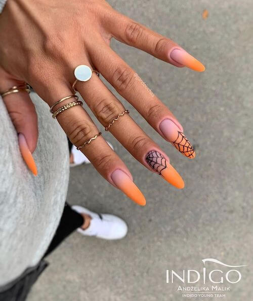 elegant Halloween nail designs