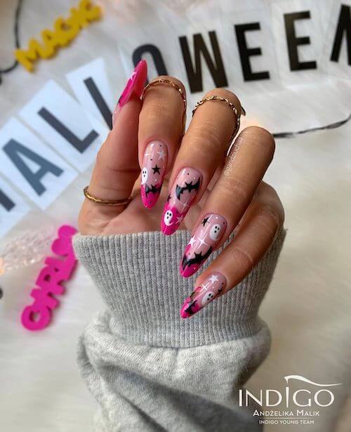 elegant Halloween nail designs