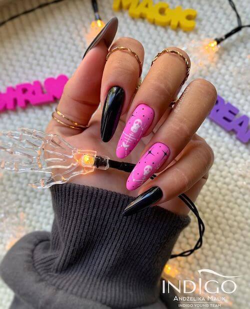 elegant Halloween nail designs