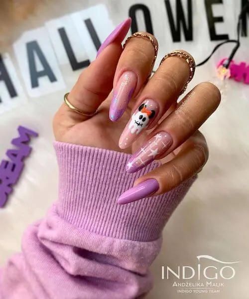 elegant Halloween nail designs