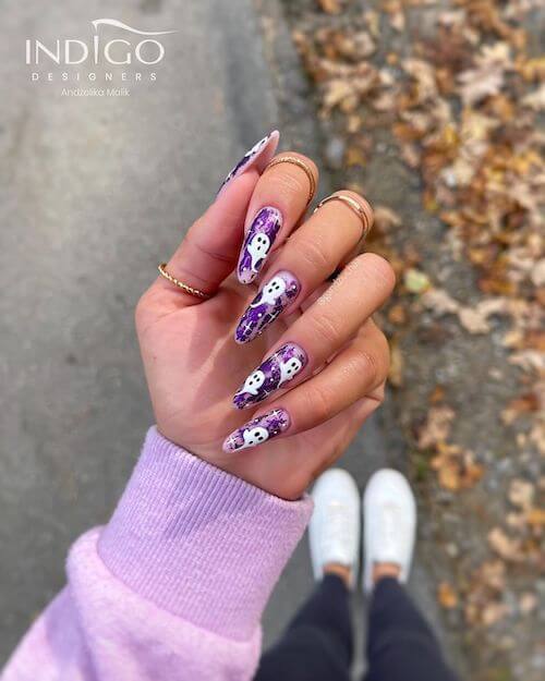 elegant Halloween nail designs