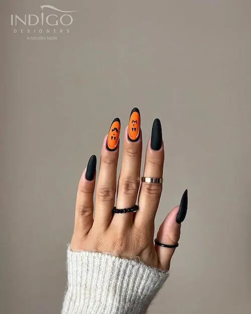 elegant Halloween nail designs