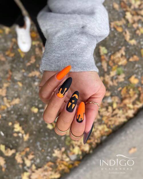 elegant Halloween nail designs