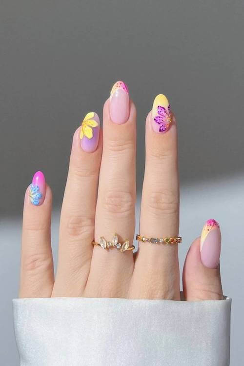 elegant spring nails