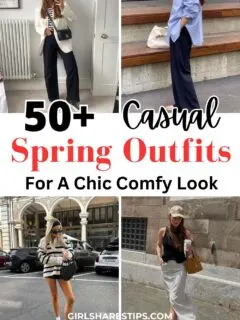everyday casual spring outfits collage