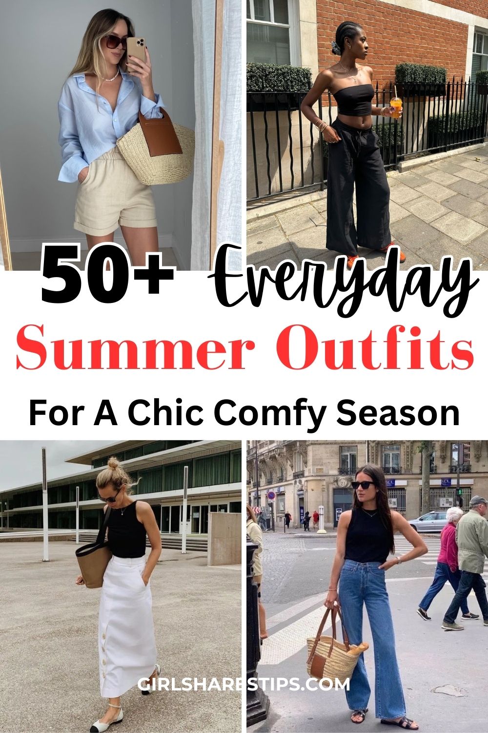 everyday outfits for summer collage