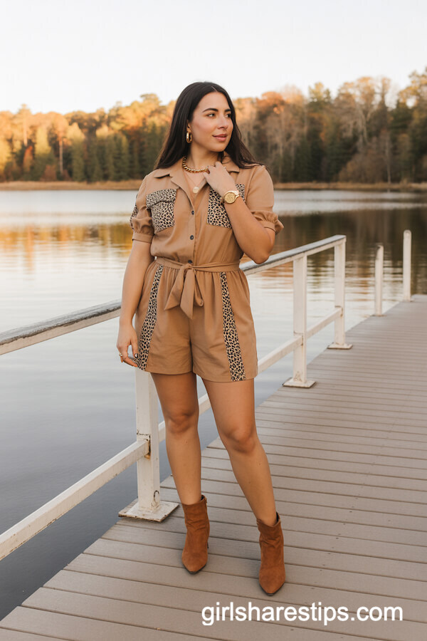 Lion King-inspired Tan Romper by the Lake