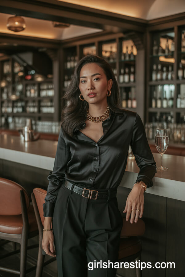 All-Black Tailored Look