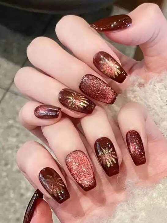 40 Stunning Fall Cat Eye Nails for a Mesmerizing Autumn Manicure