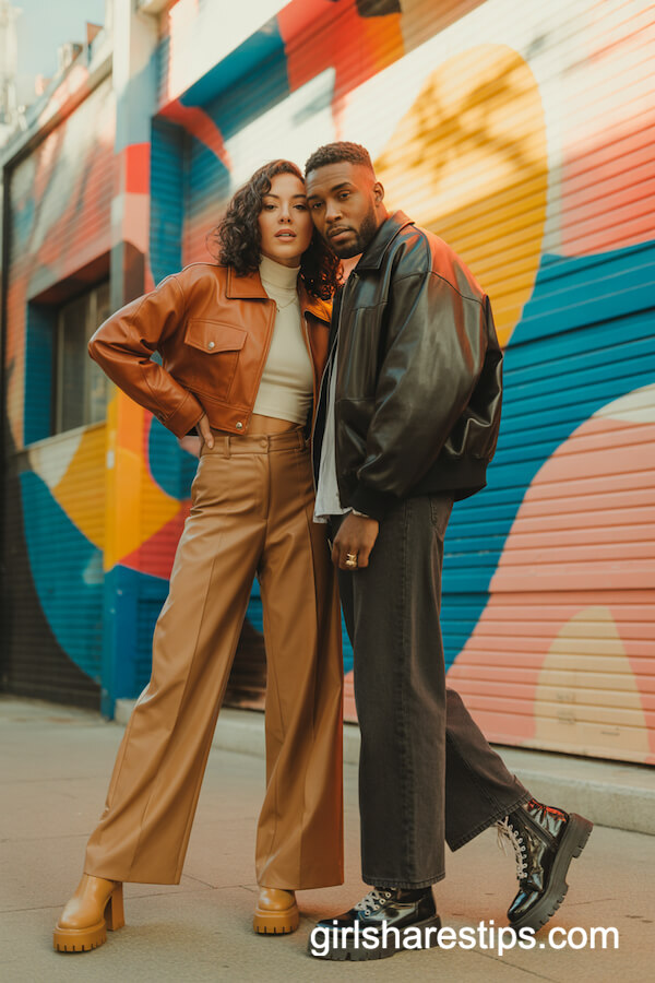 Leather Jackets and Statement Boots