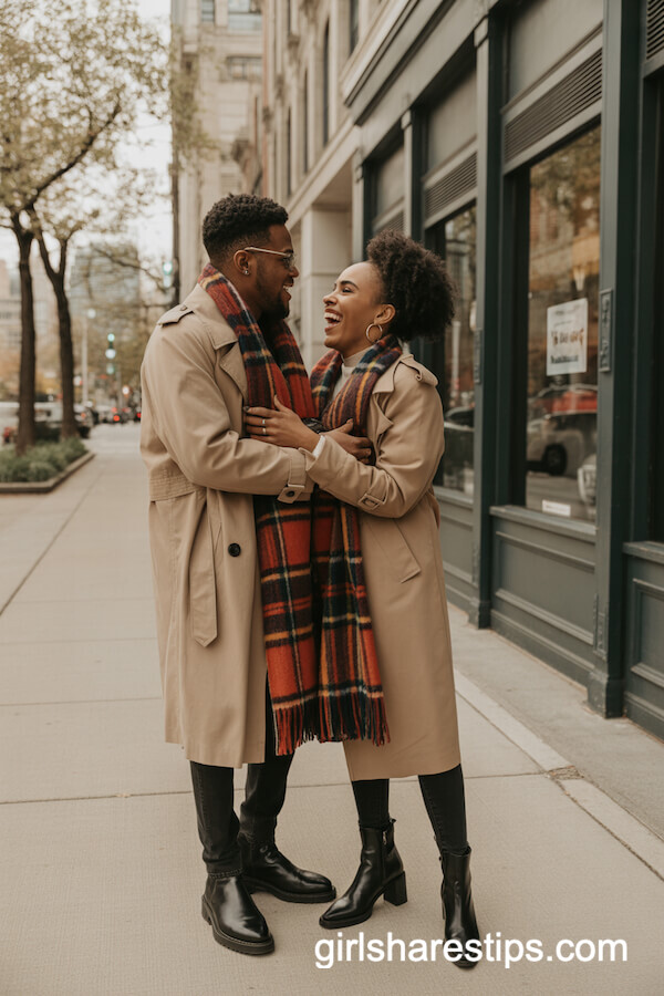 Trench Coats and Scarves