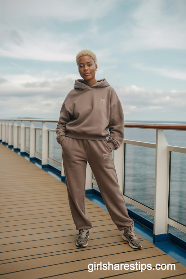 Taupe Sweatsuit Look