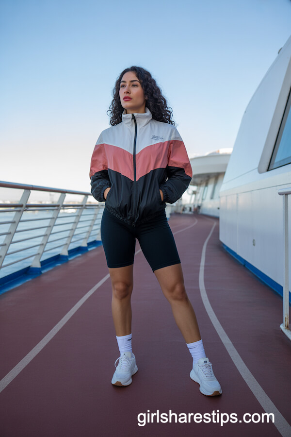 Colorblock Windbreaker Outfit