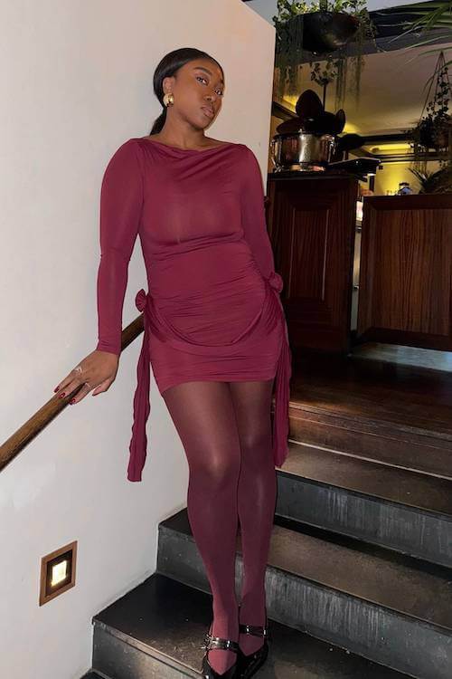 fall dinner date outfit